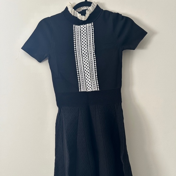 The Kooples Mock Neck Mini Dress - Picture 1 of 3